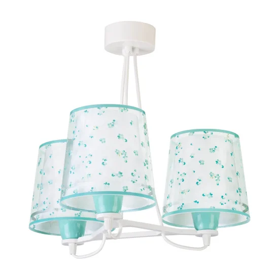 LÂMPADA INFANTIL 3 LUZES SONHOS FLORES E27 VERDE