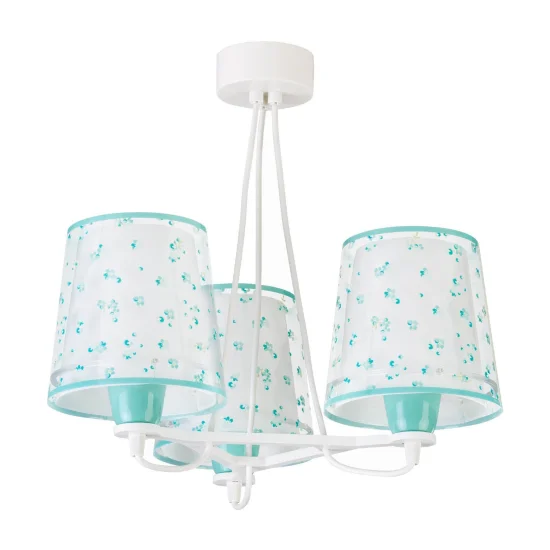 LÂMPADA INFANTIL 3 LUZES SONHOS FLORES E27 VERDE 2