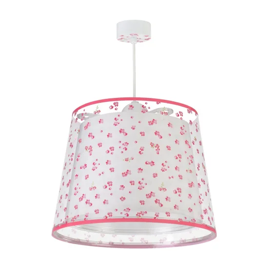 FLORES DO SONHO DA LÂMPADA PENDENTE INFANTIL E27 ROSA