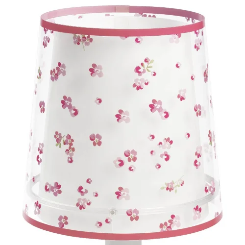 LÂMPADA DE MESA INFANTIL LUAR FLORES E14 ROSA