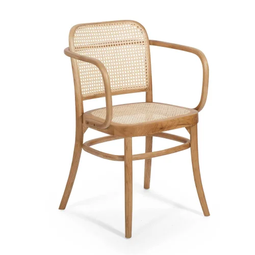 CADEIRA HANNAH COM APOIO DE BRAÇO MADEIRA NATURAL RATTAN CADEIRA HANNAH COM APOIO DE BRAÇO MADEIRA NATURAL RATTAN