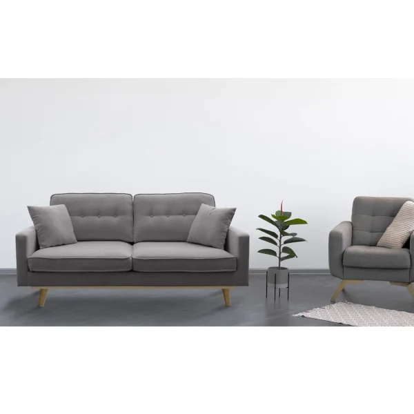 SOFÁ LIZETH 3 QUADRADOS ANTRACITO