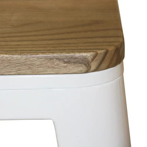 BANQUINHO DE MADEIRA BRANCA JOSEPHINE