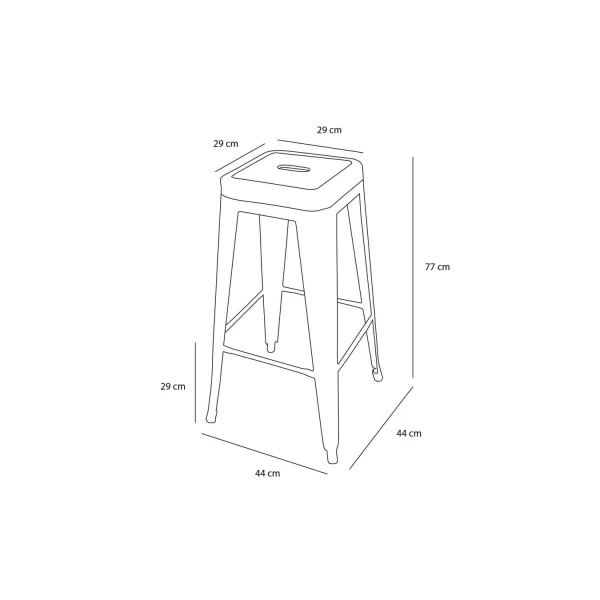 BANQUINHO DE MADEIRA BRANCA JOSEPHINE