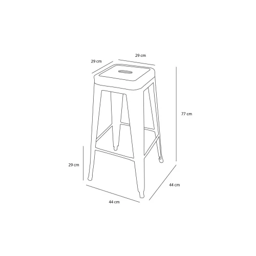 BANQUINHO DE MADEIRA BRANCA JOSEPHINE