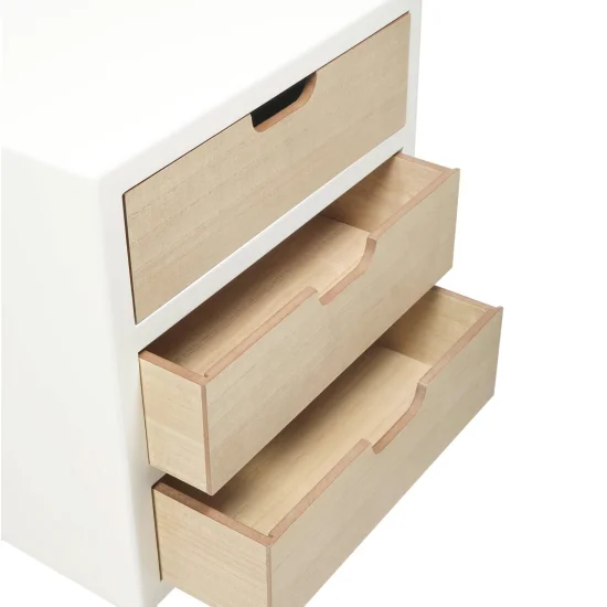 MESA DE CABECEIRA 3 GAVETAS MALOKAI 2