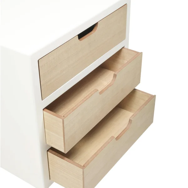 MESA DE CABECEIRA 3 GAVETAS MALOKAI