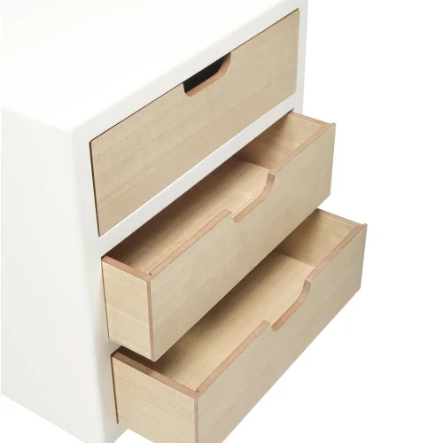 MESA DE CABECEIRA 3 GAVETAS MALOKAI