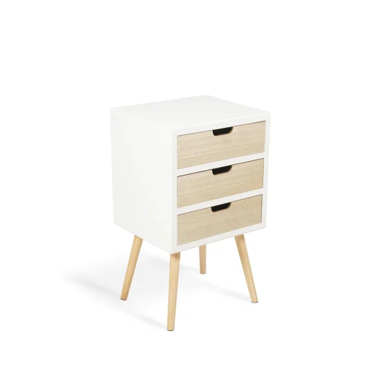 MESA DE CABECEIRA 3 GAVETAS MALOKAI