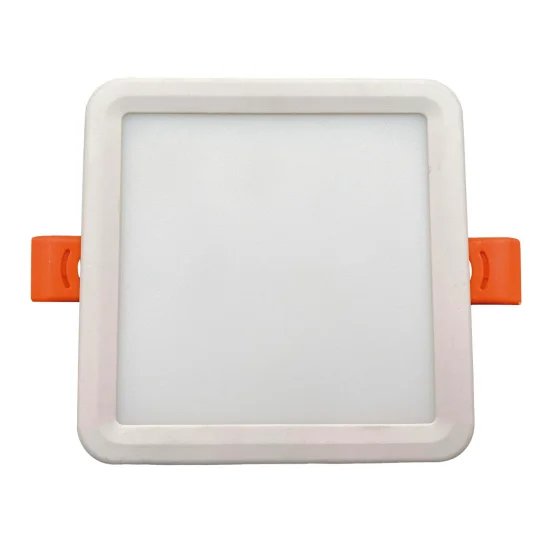 DOWNLIGHT LED QUADRADO 6W 4000K GRAMPO AJUSTÁVEL