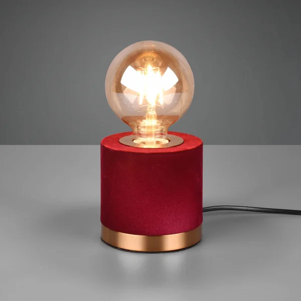 LÂMPADA DE MESA GANNICUS SAMT VERMELHO E27