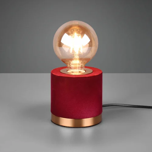 LÂMPADA DE MESA GANNICUS SAMT VERMELHO E27