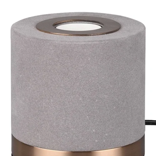 LÂMPADA DE MESA GANNICUS SAMT CINZA E27