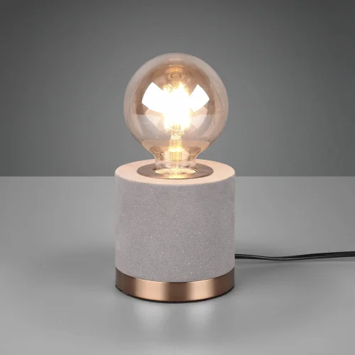 LÂMPADA DE MESA GANNICUS SAMT CINZA E27 LÂMPADA DE MESA GANNICUS SAMT CINZA E27