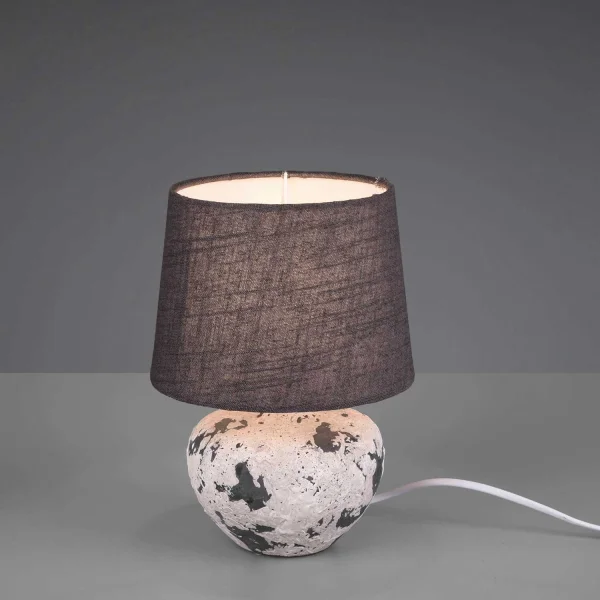 CANDEEIRO DE MESA CONNIE CERÂMICA CINZENTA E14 18 CM