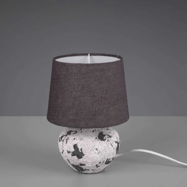 CANDEEIRO DE MESA CONNIE CERÂMICA CINZENTA E14 18 CM