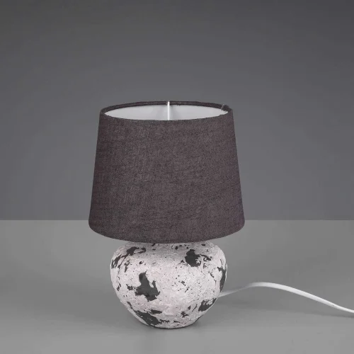 CANDEEIRO DE MESA CONNIE CERÂMICA CINZENTA E14 18 CM