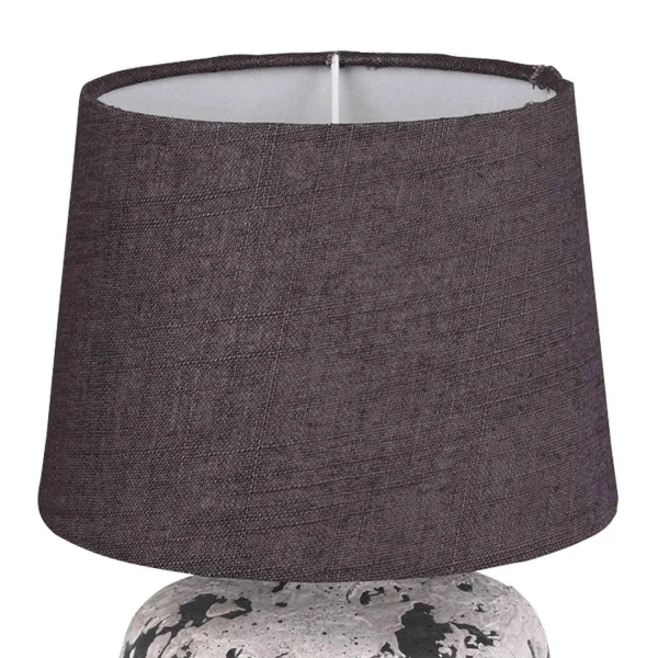 CANDEEIRO DE MESA CONNIE CERÂMICA CINZENTA E14 18 CM