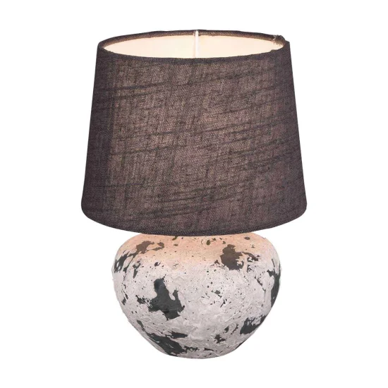 CANDEEIRO DE MESA CONNIE CERÂMICA CINZENTA E14 18 CM