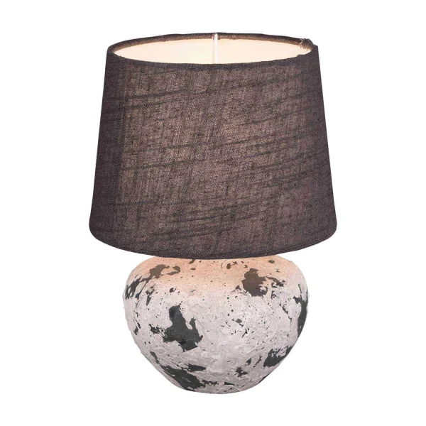 CANDEEIRO DE MESA CONNIE CERÂMICA CINZENTA E14 18 CM