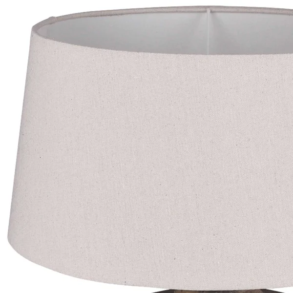 CANDEEIRO DE MESA ASHANTI CERÂMICA CASTANHO E27