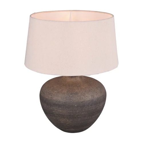 CANDEEIRO DE MESA ASHANTI CERÂMICA CASTANHO E27 CANDEEIRO DE MESA ASHANTI CERÂMICA CASTANHO E27
