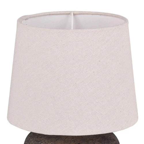 CANDEEIRO DE MESA ASHANTI CERÂMICA CASTANHA E14