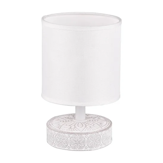 CANDEEIRO DE MESA NEKANE CERÂMICA BRANCA E14 2