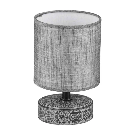 CANDEEIRO DE MESA NEKANE CERÂMICA CINZENTA E14 2