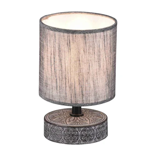 CANDEEIRO DE MESA NEKANE CERÂMICA CINZENTA E14 CANDEEIRO DE MESA NEKANE CERÂMICA CINZENTA E14