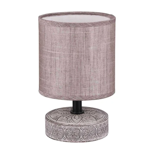 CANDEEIRO DE MESA NEKANE CERÂMICA CASTANHA E14