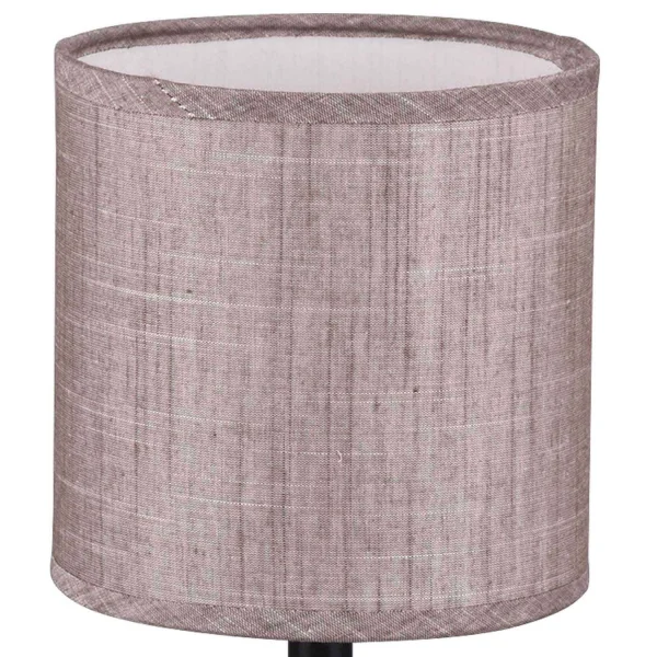 CANDEEIRO DE MESA NEKANE CERÂMICA CASTANHA E14