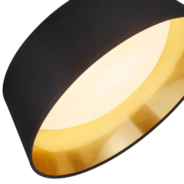 LUZ DE TECTO LED WENDY 14W 3000K PRETO