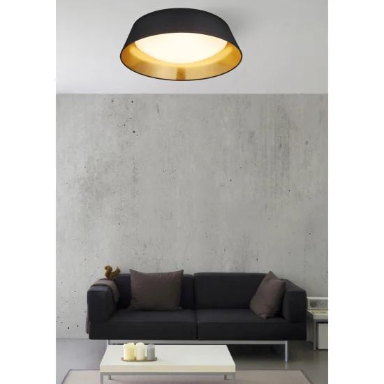 LUZ DE TECTO LED WENDY 18W 3000K PRETO 2