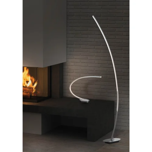 CANDEEIRO DE CHÃO LED THEODOR 11W 3000K ALUMÍNIO POLIDO