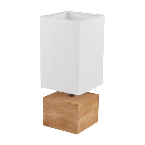 CANDEEIRO DE MESA SIGRID MADEIRA NATURAL E14 2