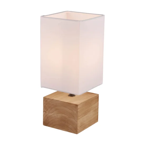 CANDEEIRO DE MESA SIGRID MADEIRA NATURAL E14