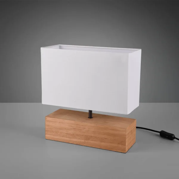 CANDEEIRO DE MESA SIGRID MADEIRA NATURAL E27