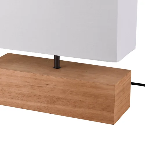 CANDEEIRO DE MESA SIGRID MADEIRA NATURAL E27