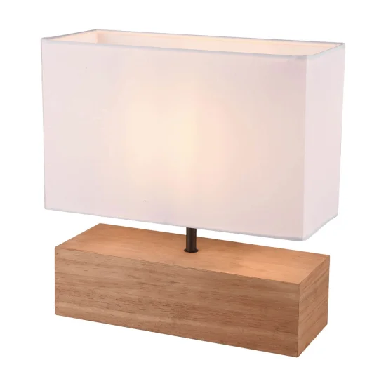 CANDEEIRO DE MESA SIGRID MADEIRA NATURAL E27 2