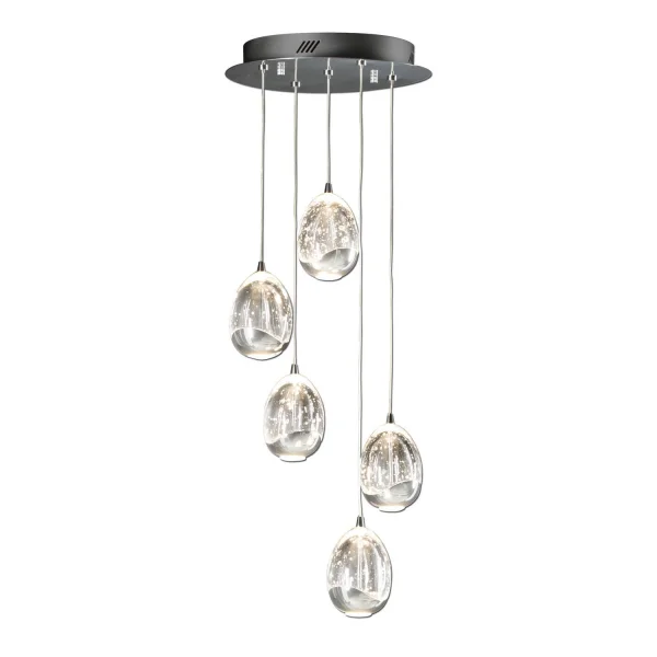 LÂMPADA LED CROMADA DE 5L