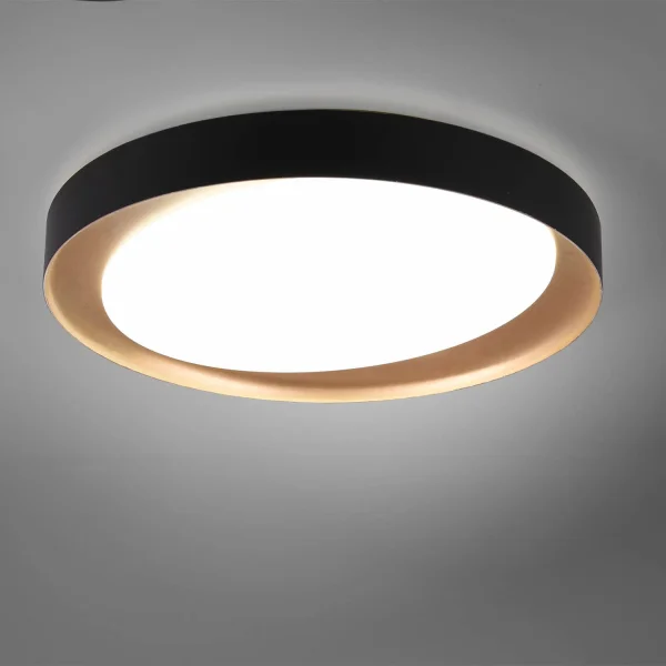 LUZ DE TECTO LED BENTON 24W REGULÁVEL PRETO