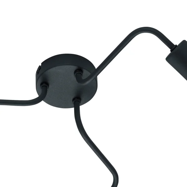 PLAFÓN 3 LUCES GLADSTONE NEGRO