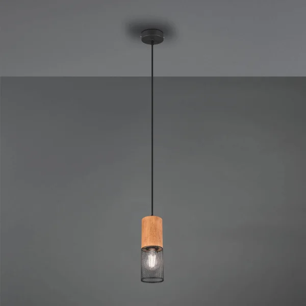 CANDEEIRO DE TETO 1 LUZ METAL PRETO E27 MILLER