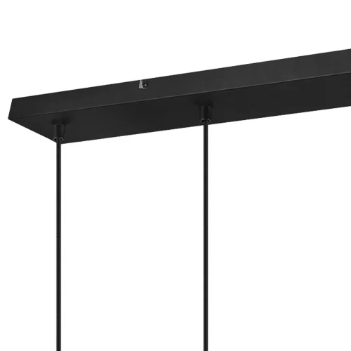 CANDEEIRO DE TETO 4 LUZES DE METAL PRETO E27 MILLER