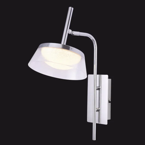 CANDEEIRO DE PAREDE LED 9W 4000K AÇO CROMADO ATENEA 2