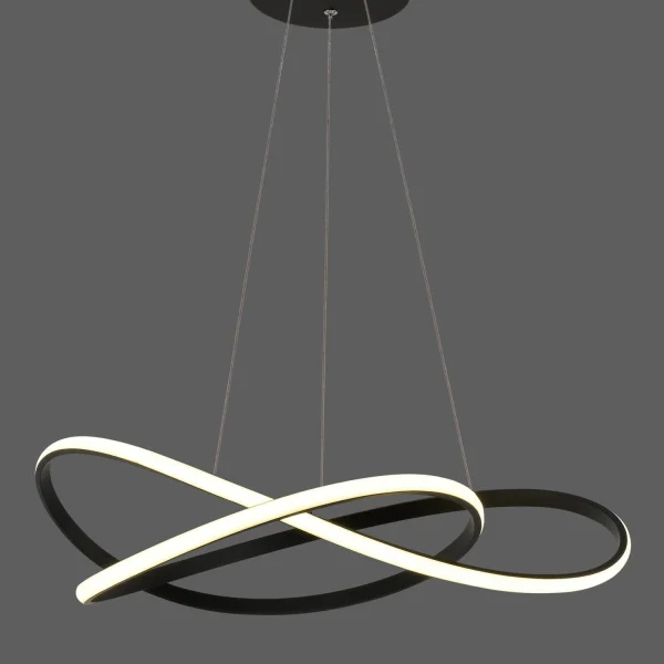 CANDEEIRO DE TETO LED 60W 4000K DIMÁVEL PRETO OLIMPO