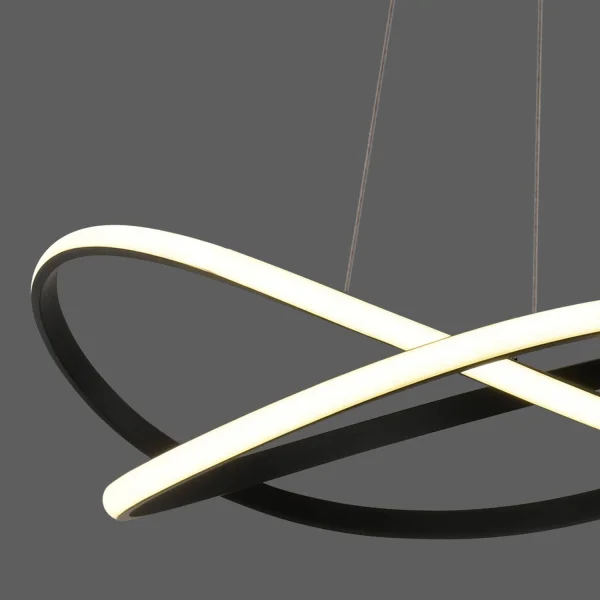 CANDEEIRO DE TETO LED 60W 4000K DIMÁVEL PRETO OLIMPO