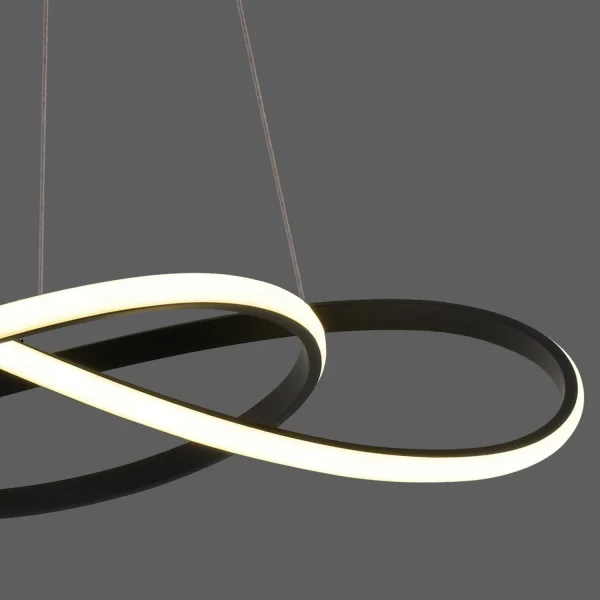 CANDEEIRO DE TETO LED 60W 4000K DIMÁVEL PRETO OLIMPO