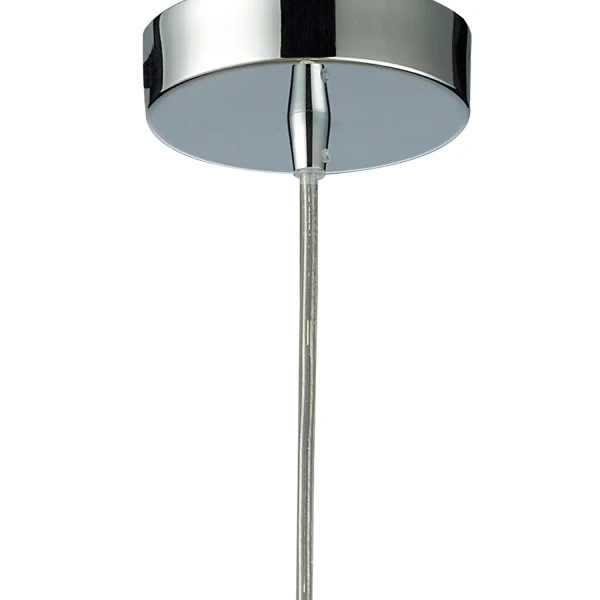 CANDEEIRO DE TETO 1 LUZ  VIDRO AMBRO EXTERIOR BRANCO INTERIOR Ø16,5 NOLINA